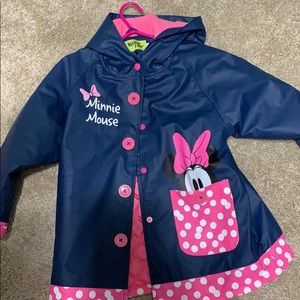 Minnie Mouse Rain Coat Size 5